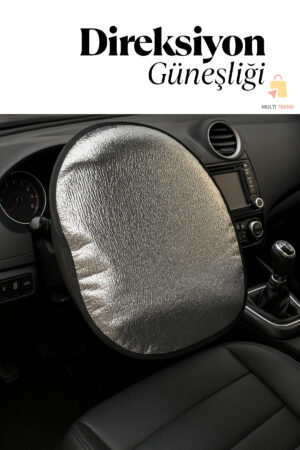 Direksiyon Güneşliği 50x50 cm Evrensel Uyumluluk – Araç İçi Güneş Koruyucu Örtü